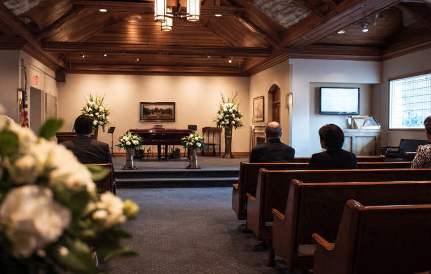 Traditional funeral service at Barbot Funeral Homes