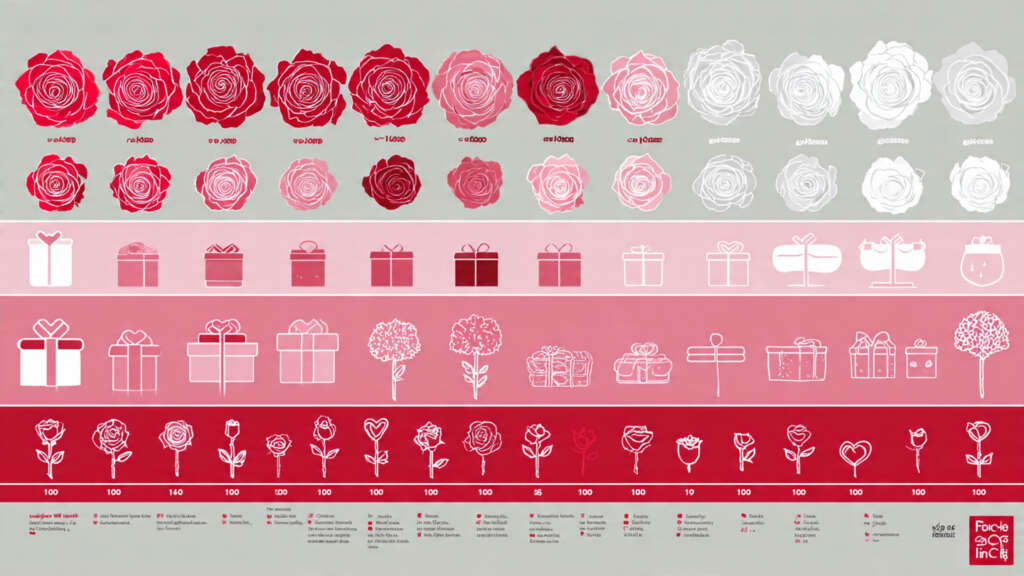 Infographic guide to choosing ramo buchon by color, size, and occasion.