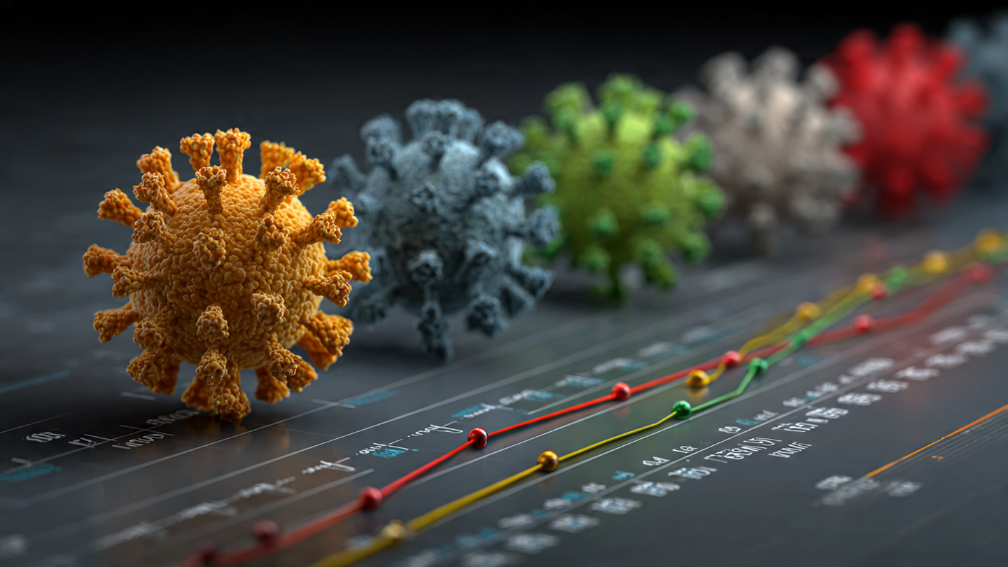COVID-19 virus variants affecting pandemic timeline